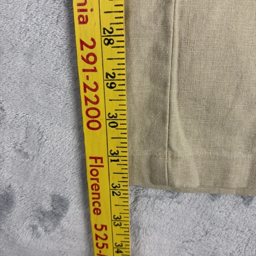Territory Ahead Pants Mens 34x32 Linen Cotton Blend Textured Lightweight Chino